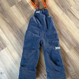Navy Blue Helly Hansen Kids size 5 bib snow pants